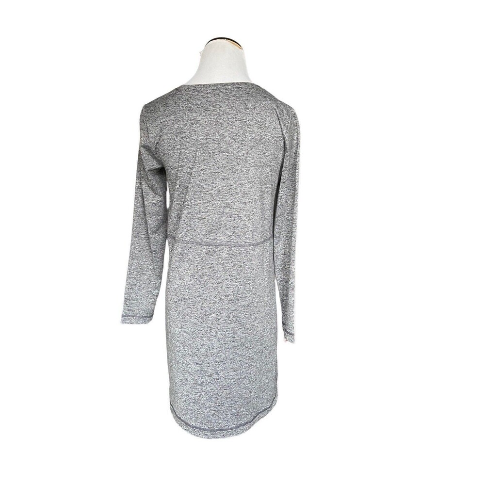 J. Jill Fit Womens Marled Shirttail Dress Size XS Gray Long Sleeve Athleisure - Picture 4 of 12